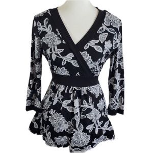 Style & Co Faux Wrap Style Top